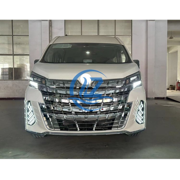 HIACE300 Bus Body Parts Upgraded Alphard Style Front Chrome Bumper for Hiace 2019